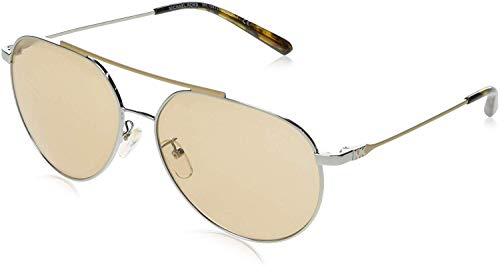 Michael Kors Damen 0MK1041 Sonnenbrille, Grau (Shiny Silver), 60 von Michael Kors