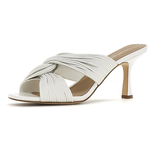 Michael Kors Damen Alessia Heeled Shoes, White Optical, 40 EU von Michael Kors