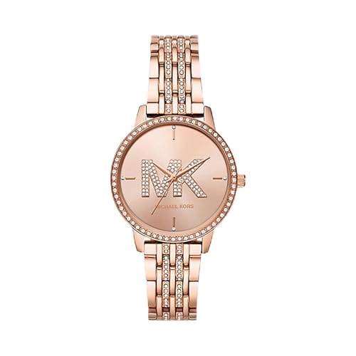 Michael Kors Damen Analog Quarz Uhr mit Edelstahl Armband MK4372 von Michael Kors