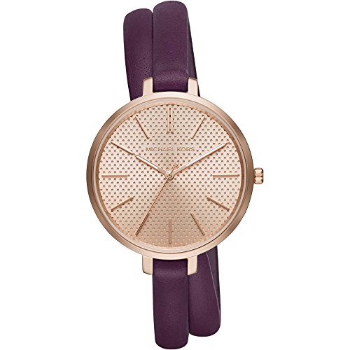 Michael Kors Damen-Armbanduhr Analog Quarz One Size, rosé, violett von Michael Kors
