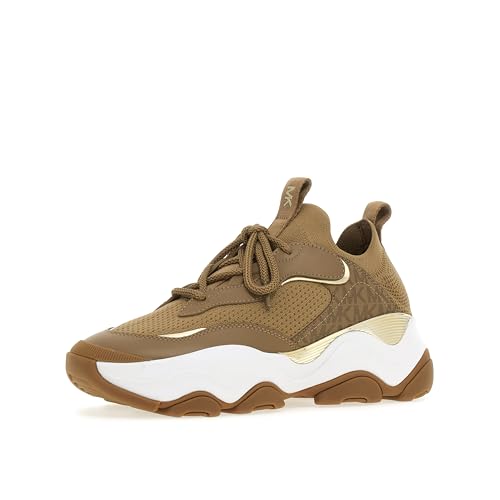 Michael Kors Damen Atlas Knit Trainer Sneaker, Husk, 40 EU Michael Kors Damen Atlas Knit Trainer Sneaker, Husk, 40 EU von Michael Kors