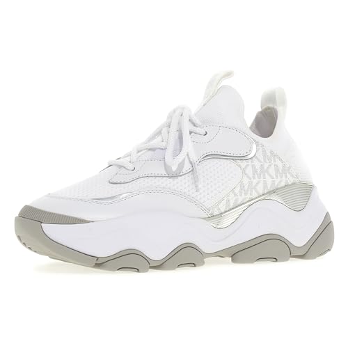 Michael Kors Damen Atlas Knit Trainer Sneaker, Helles Weiß, 36.5 EU Michael Kors Damen Atlas Knit Trainer Sneaker, Helles Weiß, 36.5 EU von Michael Kors
