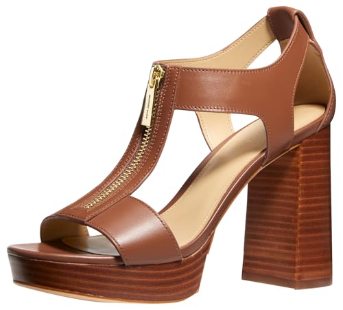 Michael Kors Damen Berkley Mid Sandalen mit Absatz, Gepäck, 38.5 EU von Michael Kors