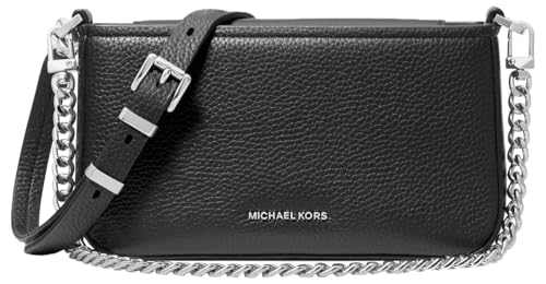Michael Kors Damen Bryant Small Convertible Crossbody Bag Umhängetasche, Beschläge Silber/schwarz von Michael Kors