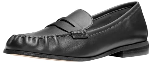 Michael Kors Damen Carlson Loafer Moccasin, Schwarz, 38.5 EU von Michael Kors