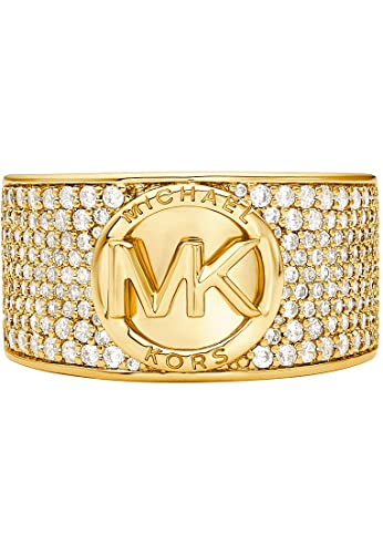 Michael Kors - Premium Metallic Muse Cocktailring aus goldfarbenem Messing für Damen, MKJ80637106 von Michael Kors