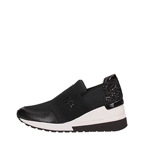 MICHAEL KORS Damen Felix Trainer Sneaker, Schwarz, 40 EU von Michael Kors