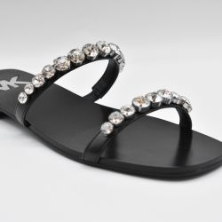 Michael Kors Damen Flache Schnürschuhe Aus Schwarzem Leder von Michael Kors