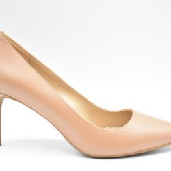 Michael Kors Damen Flache Schnürschuhe In Lederbraun von Michael Kors