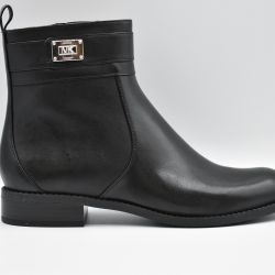 Michael Kors Damen Flache Schwarze Leder-schnürschuhe von Michael Kors