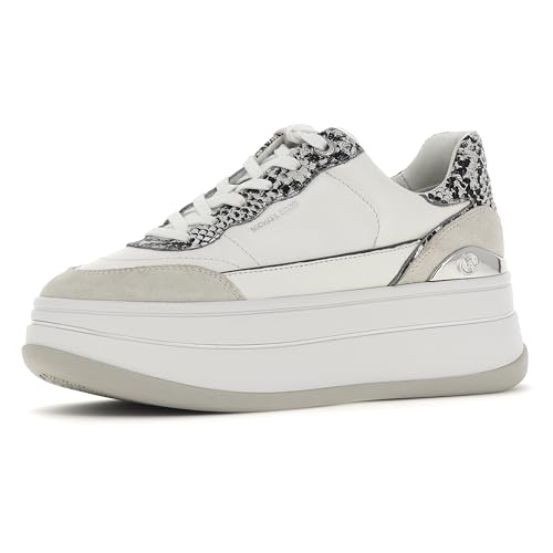 Michael Kors Damen Hayes Sneaker, aluminiumfarben, 36.5 EU Michael Kors Damen Hayes Sneaker, aluminiumfarben, 36.5 EU von Michael Kors