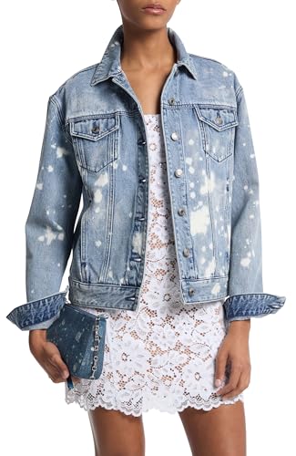 Michael Kors Damen Jacket Denim-Trucker-Jacke, Union-Waschung, XS Michael Kors Damen Jacket Denim-Trucker-Jacke, Union-Waschung, XS von Michael Kors
