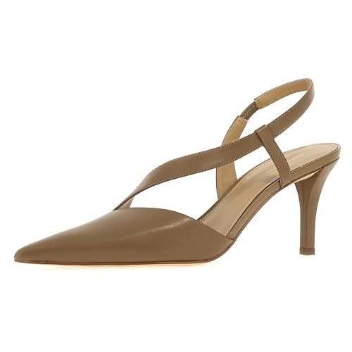 Michael Kors Damen Jaida Heeled Shoes, Husk, 38.5 EU von Michael Kors