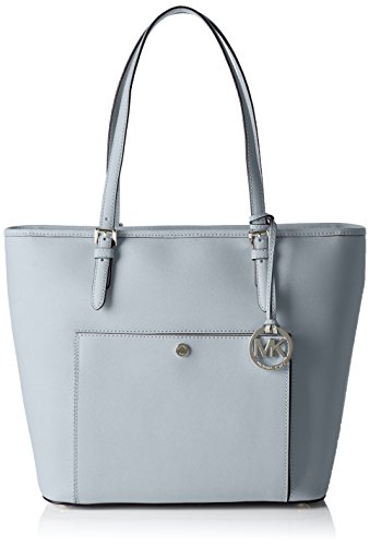 Michael Kors Damen Jet Set Schultertaschen 30S6STTT3L, Blau(Dusty Blue 438), 40x30x6 cm (B x H x T) von Michael Kors