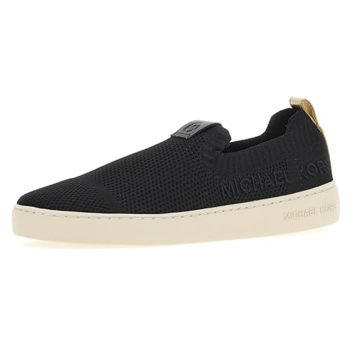 Michael Kors Damen Juno Knit Slip On Sneaker, Schwarz, 41 EU von Michael Kors