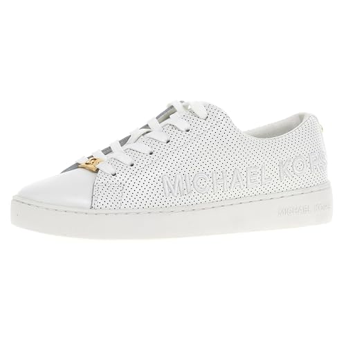 Michael Kors Damen Keaton Lace Up Sneaker, Optic White, 37.5 EU Michael Kors Damen Keaton Lace Up Sneaker, Optic White, 37.5 EU von Michael Kors