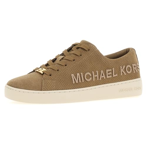 Michael Kors Damen Keaton LACE UP Sneaker, Husk, 40 EU von Michael Kors
