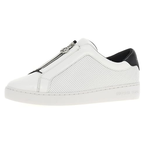 Michael Kors Damen Keaton Zip Slip ON Sneaker, Schwarz, 37.5 EU von Michael Kors
