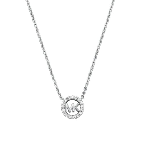 Michael Kors Damen-Halskette Logo Silber MKC1726CZ040 von Michael Kors