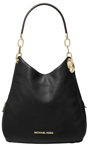 Michael Kors Damen Lillie Large Schultertasche, Black, 31.8 x 12.7 x 34.3 cm von Michael Kors