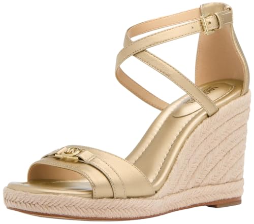 Michael Kors Damen Mandy Sandal, Pale Gold, 36.5 EU von Michael Kors