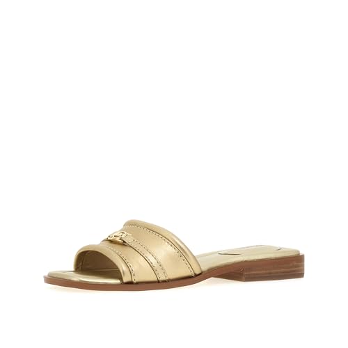 Michael Kors Damen Mandy Slide Sandals, Pale Gold, 38.5 EU von Michael Kors