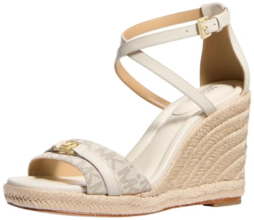 Michael Kors Damen Mandy Wedge Sandals, Van Cream, 39.5 EU von Michael Kors