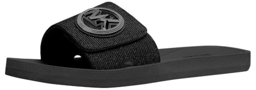 Michael Kors Damen Mk Charm Slide Sportsandale, Schwarz, 36 EU von Michael Kors