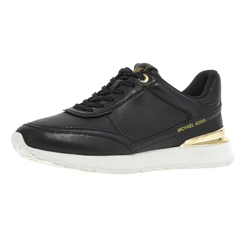 Michael Kors Damen Nova Trainer Sneaker, Schwarz, 38.5 EU von Michael Kors