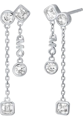 Michael Kors Damen-Ohrhänger 925er Silber Zirkonia One Size, Silber 32029906 von Michael Kors