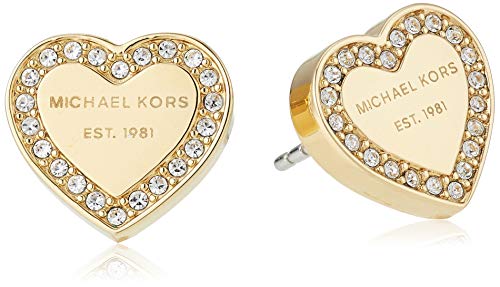 Michael Kors Damen-Ohrstecker mit Kristallherz, Einheitsgröße, Kristall, Kristall von Michael Kors