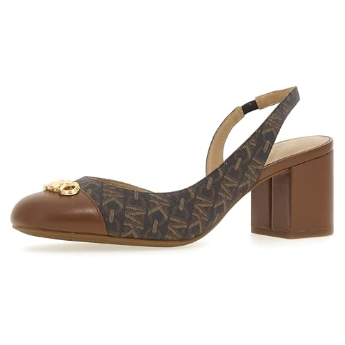 Michael Kors Damen Perla Flex Toe Cap Pump Heeled Shoes, BRN Luggage, 39.5 EU von Michael Kors