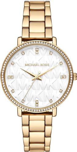 Michael Kors - Pyper Collection, Goldfarbene Armbanduhr aus legiertem Stahl für Damen MK4666 von Michael Kors