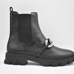Michael Kors Damen Schnürflachschuhe In Schwarzem Leder von Michael Kors