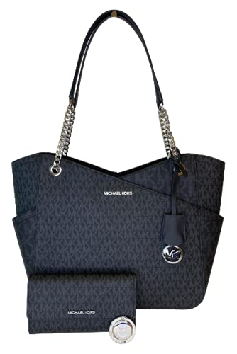 Michael Kors Damen Kette Tragetasche, 2021 Signature Mk Black von Michael Kors