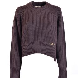 Michael Kors Damenpullover Aus Wolle-kaschmir-mix In Braun von Michael Kors