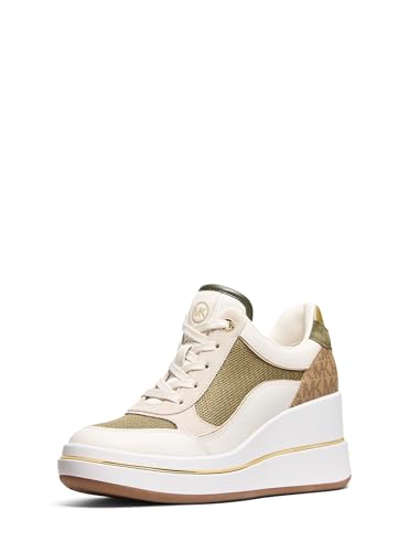 Michael Kors Emmy Wedge Sneaker für Damen, Husk Multi, 39 EU von Michael Kors