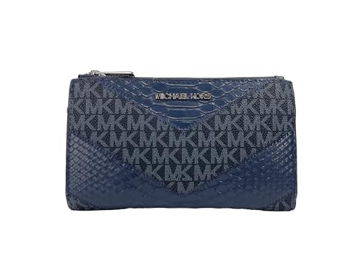 Michael Kors Geldbörse I ECHTES Leder I Jet Set Travel Continental I 22x10x3cm I Reisegeldbörse I Handyfach I Blau8848 von Michael Kors