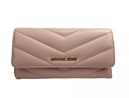 Michael Kors Geldbörse für Damen, Jet Set, Reise-Kollektion, dreifach gefaltete Geldbörse für Damen, Powder Blush, Casual von Michael Kors