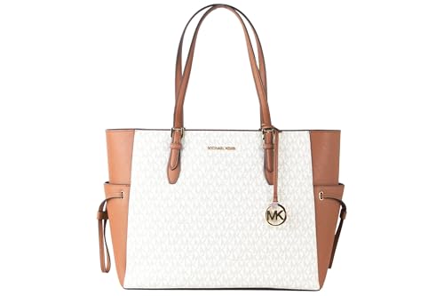 Michael Kors Gilly Large Jet Set Travel Drawstring Tote Vanilla MK Signature von Michael Kors
