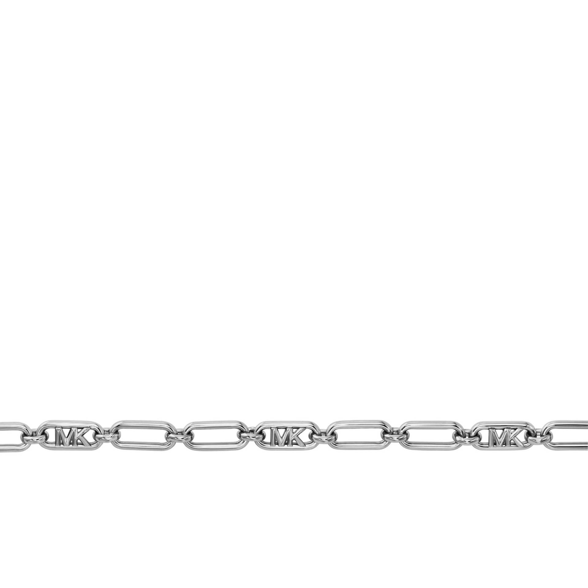 Michael Kors Halskette - Platinum-Plated Empire Link Chain Necklace - Gr. unisize - in Silber - für Damen von Michael Kors