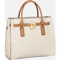 Michael Kors - Hamilton LG Satchel MK SIG Vanilla/Acorn - Shopper  , 18.4 l von Michael Kors