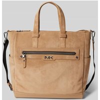 Michael Kors Handtasche mit Label-Applikation Modell 'VARICK' in Camel, Größe One Size von Michael Kors