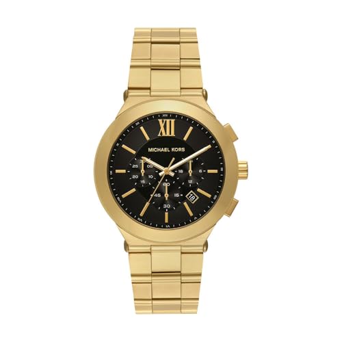 Michael Kors Billie Herren 44MM Goldfarbene Edelstahl Uhr, MK9220 von Michael Kors