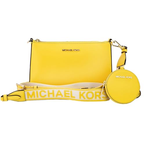 Michael Kors JET SET KLEINE CROSSBODY TASCHE MIT TECH ATTACHED MK (DAFFODIL), Daffodil von Michael Kors