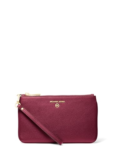 Michael Kors Jet Set Charm Medium Top Zip Wristlet, Goldfarbene Metallteile/Maulbeere, One size Michael Kors Jet Set Charm Medium Top Zip Wristlet, Goldfarbene Metallteile/Maulbeere, One size von Michael Kors