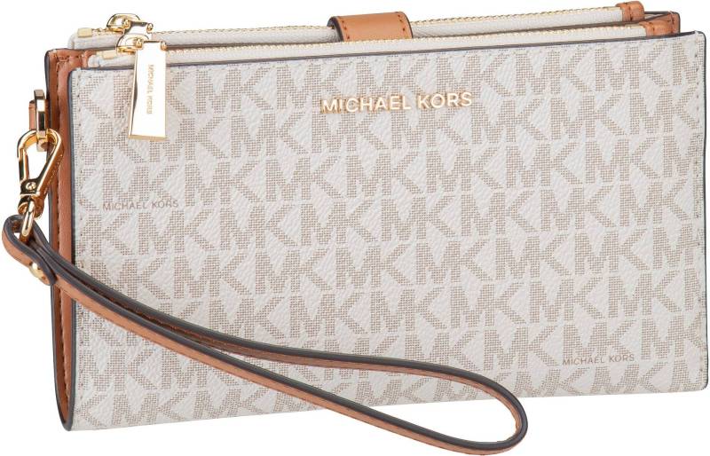 Michael Kors Jet Set Double Zip MK SIG  in Weiß (0.7 Liter), Abendtasche & Clutch von Michael Kors