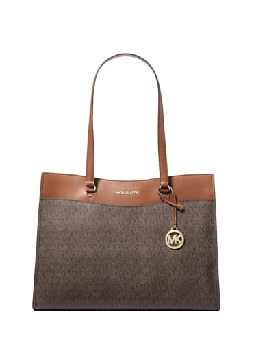 Michael Kors Jet Set Large Signature Logo Tote Bag Brown Michael Kors Jet Set Large Signature Logo Tote Bag Brown von Michael Kors