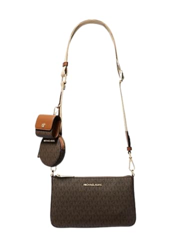 Michael Kors Jet Set Logo Crossbody Tasche mit Etui (Braun), Braun von Michael Kors