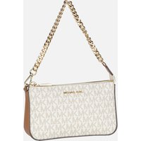 Michael Kors - Jet Set Medium Chain Pouchette Lux MK Signature Vanilla - Henkeltasche  , 1.1 l von Michael Kors